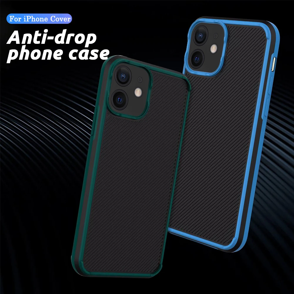 Чехол для Телефона iPhone 12 11 Pro Max Mini XR XS PC жесткий противоударный чехол 7 8 Plus SE 2020 X 6 6s
