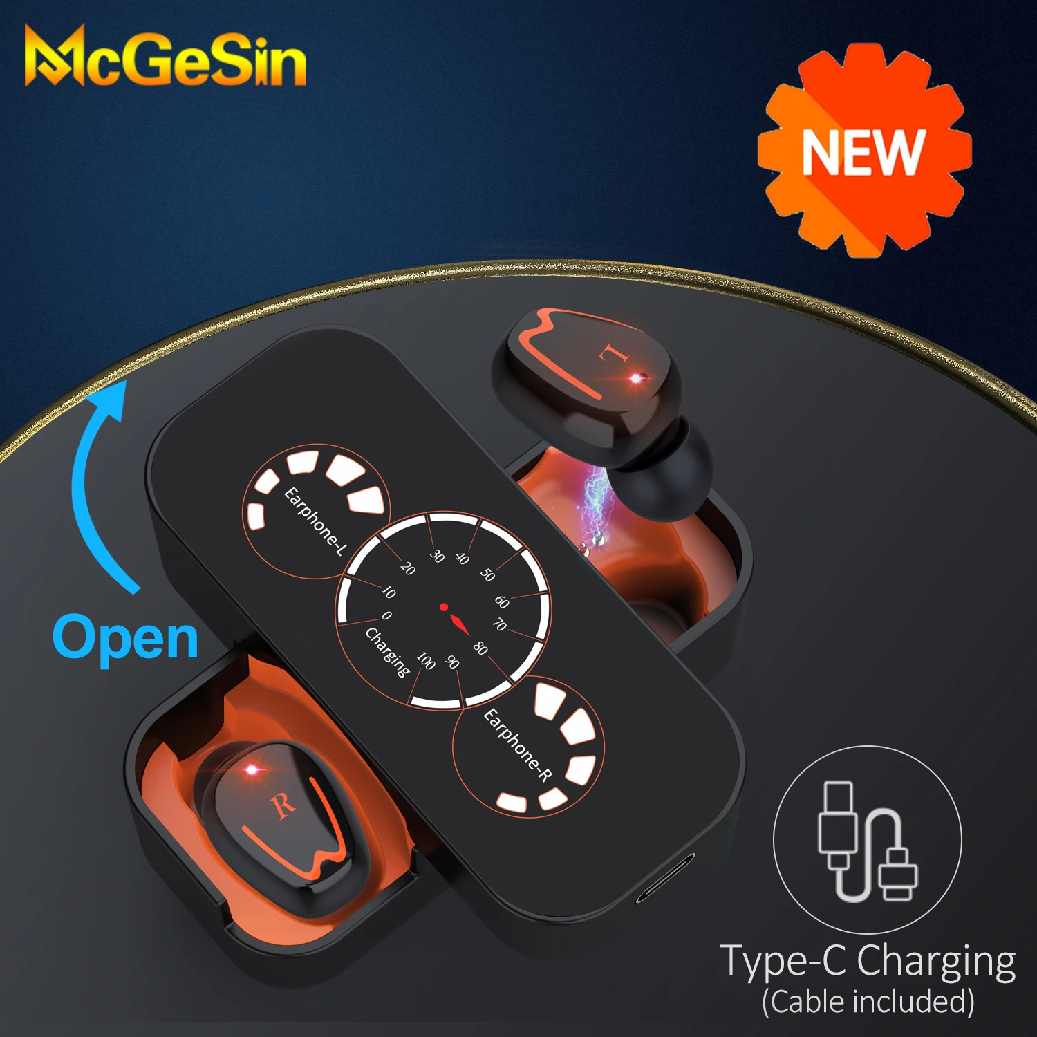McGeSin Новые Bluetooth наушники музыка Ecouteur беспроводная гарнитура IPX7