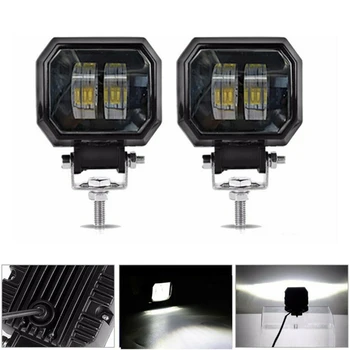 

2Pcs 3inch 12V 24V 6500K 20W Waterproof LED Lamp Offroad Car Boat Work Lights