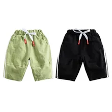 Одежда для маленьких мальчиков летние детские однотонные штаны с принтом для мальчиков детские Длинные повседневные Хлопковые Штаны для малышей