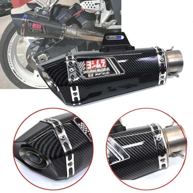 

Free shipping Motorcycle exhaust pipe muffler Akrapovic yoshimura exhaust with DB killer for Z900 MT09 KTM390 CBR R6 FZ8 R25