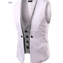 Стиль мужской крутой клетчатый сшитый поддельный Двухсекционный однобортный мужской повседневный модный цветной жилет