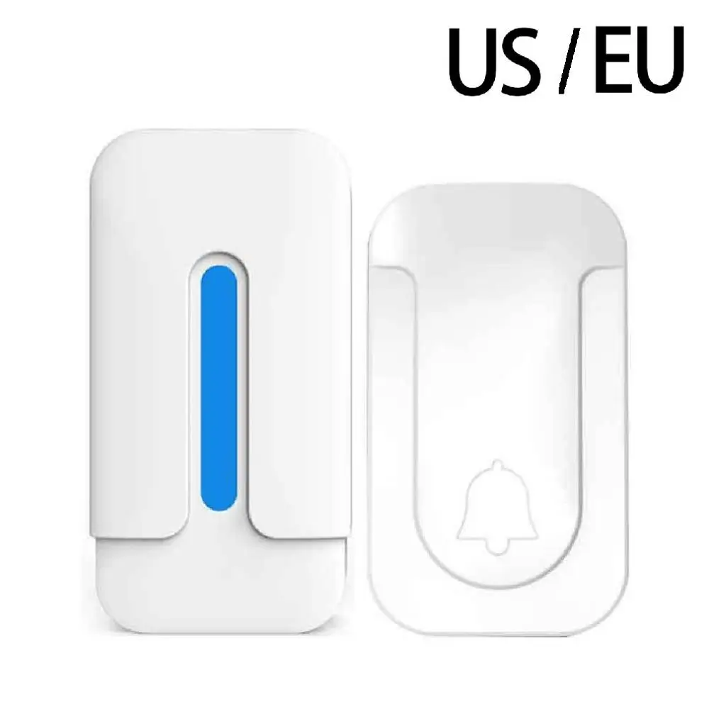 

100m Wireless Doorbell Self-Generating Split Elderly Caller Wall-Mounted Door opener Transmitter Anti-Theft Home Security System