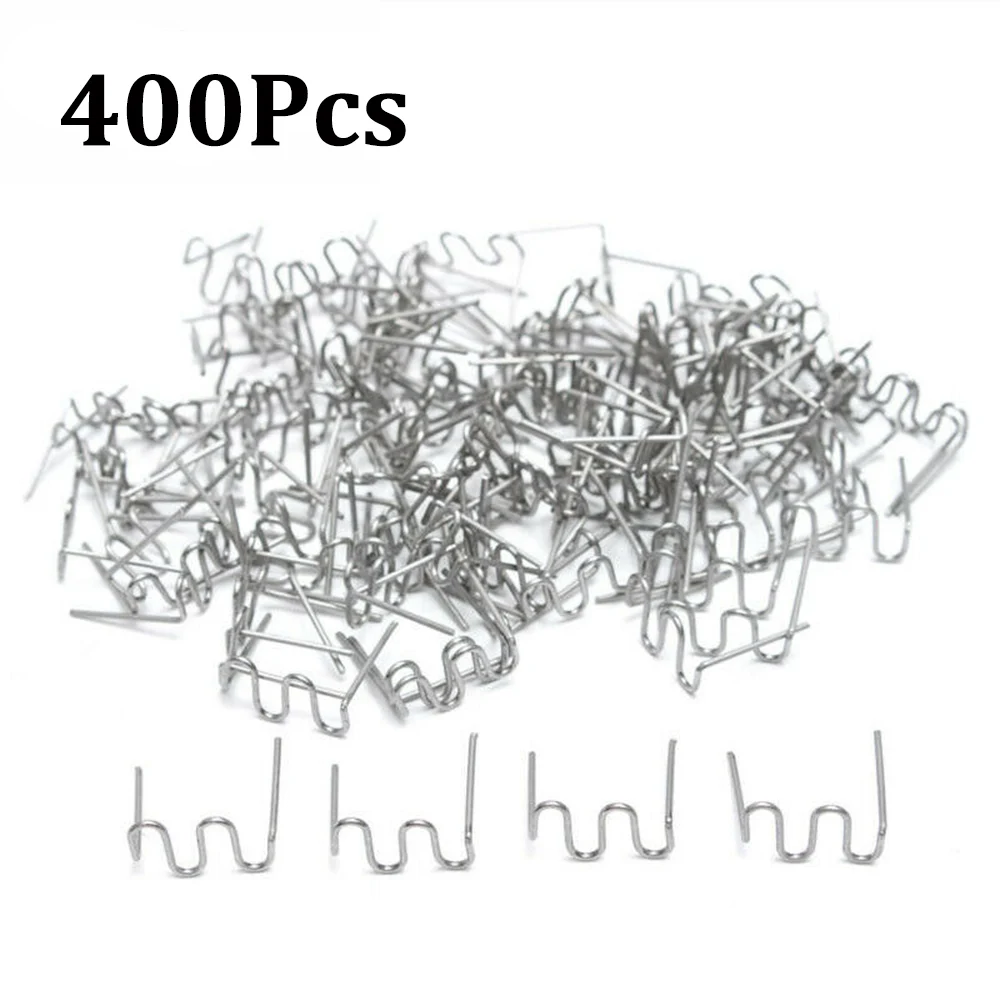 

400pcs 0.8mm Stainless Steel Wave Flat Hot Staples Kit For Plastic Stapler Repair Welder Useful car replacement accessories