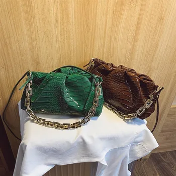 

Women Simple Dumplings Messenger Bag Designer Retro 2020 New Fashion Cloud Female Crossbody Shoulder Bag Tide Handbag Clutch Bag