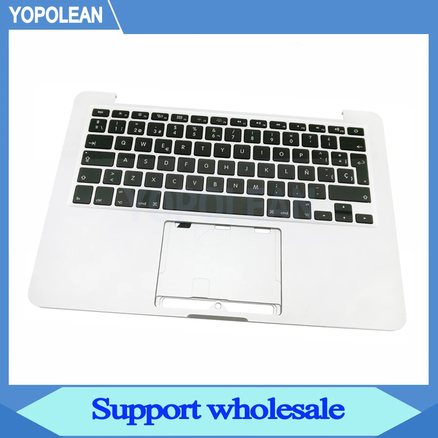 Испанская испанская клавиатура Topcase Top Case Palmrest для Macbook Pro Retina 13 &quotA1502 Late 2013 Mid