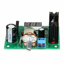 Régulateur de tension cc/ca LM317, Module d'alimentation, affichage LED, Module d'alimentation vert polyvalent, contrôleur de vitesse pour carte cc 