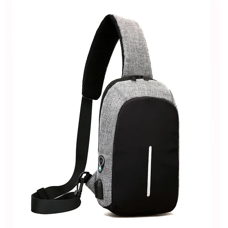 

Cross Border Foreign Trade Fashion Outdoor Chest Pack Casual Shoulder Bag Versatile Multi-functional Satchel MEN'S Single-should