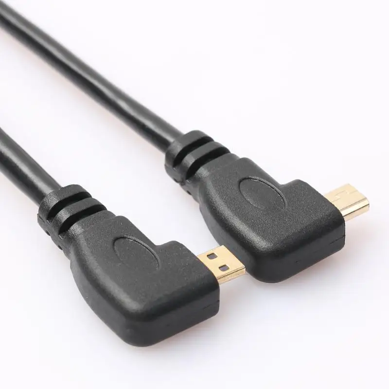 2 х микро HDMI мужчин и женщин кабель адаптер влево и вправо к