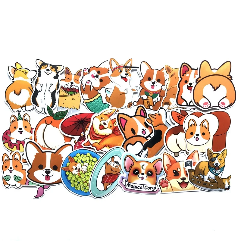 

Racing Animal Sticker Scrapbook Suitcase Pack Skateboard Sticker Animal Laptop Waterproof Funny Keji Dog Graffiti Stickers Toys