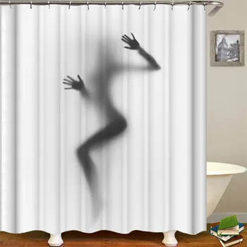 

Polyester curtain Sexy fashion waterproof shower curtains bathroom curtain Bath shower curtain Cortina De Bano