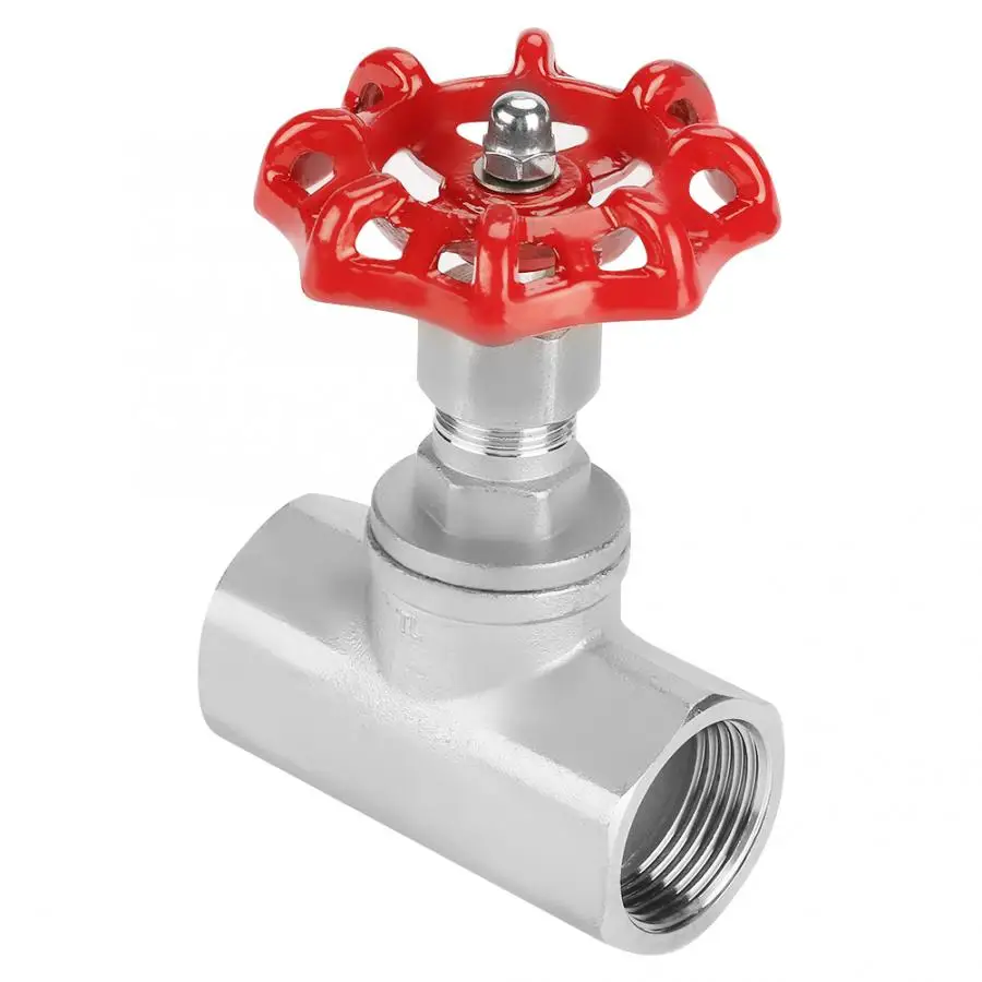 Gate Valve DN25 Stainless Steel Gate Valve BSPP G1 Rotary Sluice Valve for Water Oil Gas