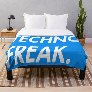 

All Season Printed flanelle Blanket Super Soft Cozy Throw Blanket Techno Freak Blue