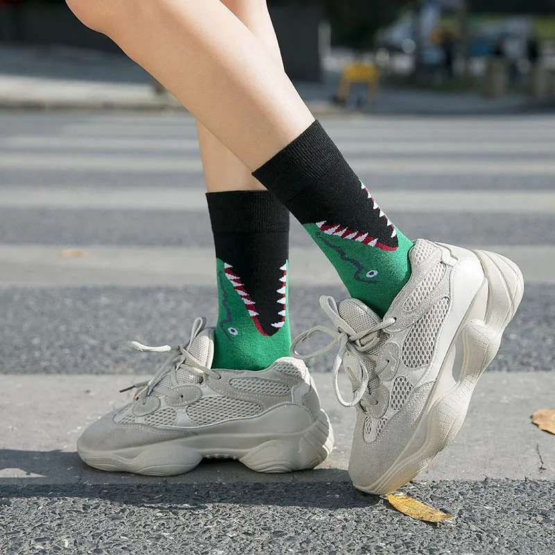 Креативные высококачественные модные женские носки в стиле Харадзюку каваи, забавные носки с изображением молочной еды, клубники и животных, милые носки