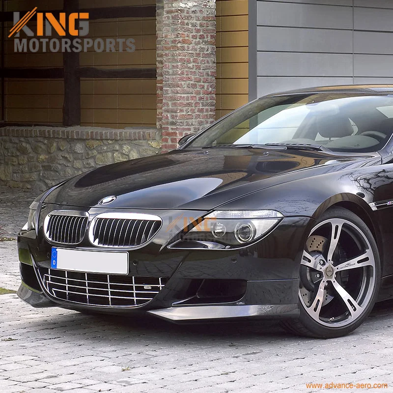 Подходит для 2006 2007 2008 2009 2010 BMW E63 E64 M6 2DR углеродное волокно передний бампер губ