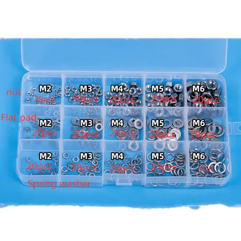 

[M2-M6] 304 stainless steel small flat mats, nuts gaskets, gaskets, screw cap sets, small box