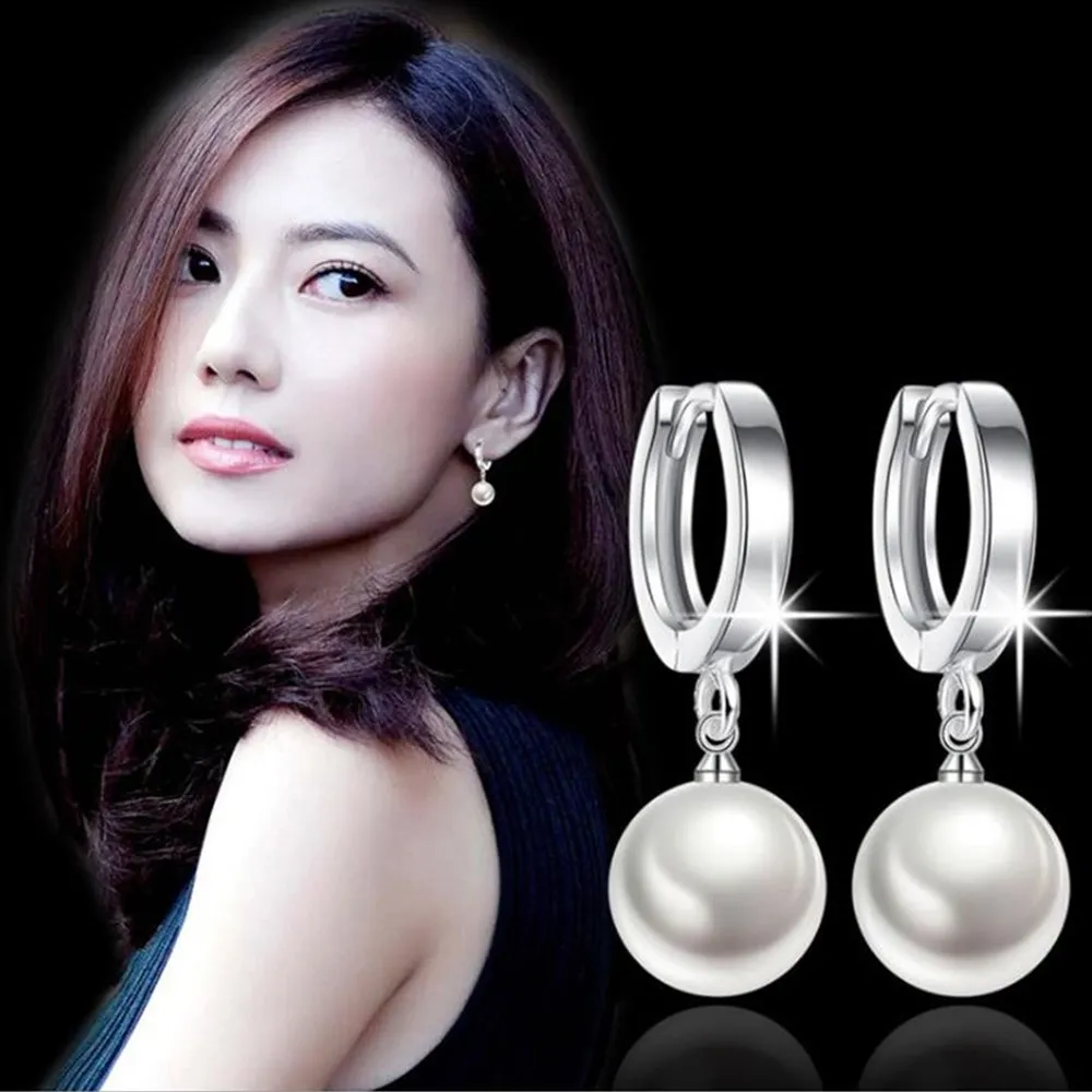 

NEHZY 925 sterling silver new woman jewelry Fashion Earrings High Quality Shambhala Crystal Freshwater Pearl Retro Long Fashion