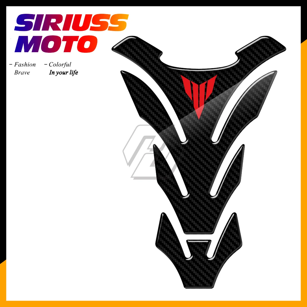 

3D Carbon Look Motorcycle Tank Pad Protector Decal Stickers Case for Yamaha MT01 MT03 MT09 MT10 MT-09 Tank Sticker