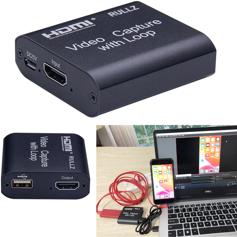 Usb 2 0 Video Capture Card Hdmi Grabber Hd Game Recording Box Tv Local Loop Out For Mac Windows Facebook Youtube Live Streaming Video Tv Tuner Cards Aliexpress