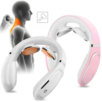 

Remote control Practical Mulifunctional Electric Neck Pulse Massager Cervical Traction Sore Pain Relief Massager