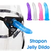 Erotic Sextoy Soft Jelly Dildo Realistic Suction Cup Strapon Penis Pegging Strap On Harness Anal Dick Adult Sex Toys for Woman 1