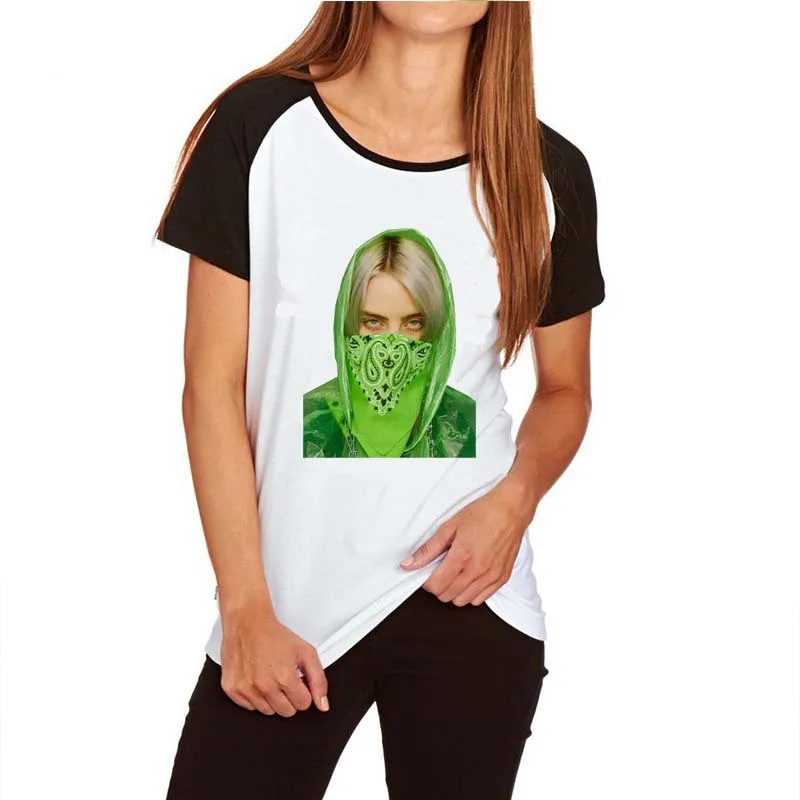 Kpop Billie Eilish Футболка Harajuku вентиляторы белый хлопок для мужчин Camiseta Mujer Лидер
