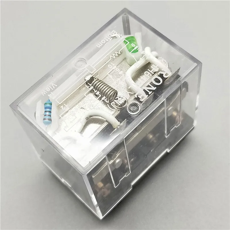 1 шт. LY4NJ HH64P мини-реле P143 14-контактный 10A с светодиодный промежуточное реле 12VDC 24VDC 220V 10A общего назначения реле