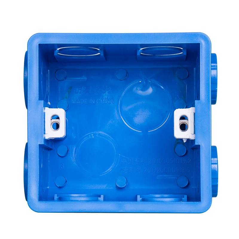 Wall Plate Adjustable Internal Cassette Mounting wifi touch switch usb socket Box Plastic Materials For 86 Type Standard