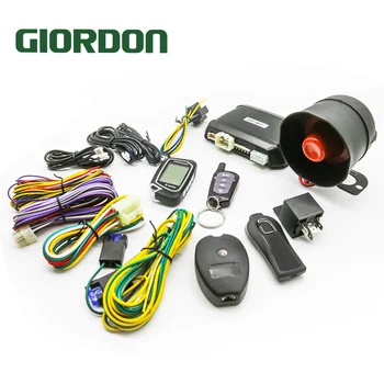 

2 way car alarm keyless entry system ultrasonic sensor shock sensor car alarm central lock With Remote Engine Start Starter Tilt