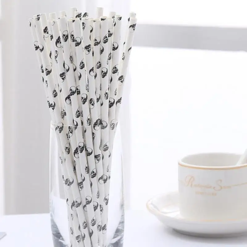 Pumpkin Ghost Skull Halloween Party Decoration Straw Toy Sippy Straw Party 25 Pieces / Set of Children's Toys Pumpkin Ghost Skull Halloween Party Decoration Straw Toy Sippy Straw Party 25 Pieces / Set of Children's Toys