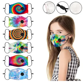 

6PC Fashion Kids' Mask Washable Reusable Respirator Face Masks PM2.5 Breathable Flower Protection Printing Face Mouth Mask#20