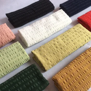 

1 meter cotton fabric for sewing crepe check fabrics solid cloth quilting for patchwork tela algodon thin and soft diy