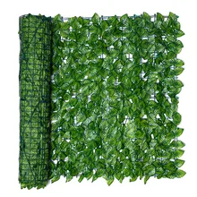 Panneau de clôture de jardin à feuilles artificielles, rouleau de criblage de clôture de jardin à feuilles artificielles, protection contre la décoloration UV, clôture de confidentialité, mur d'aménagement paysager de lierre