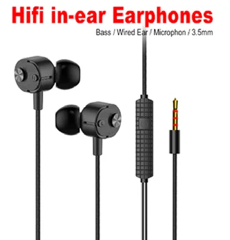

New Sport Earphone In-ear Eeaphones With Mic Handsfree Eeaphones for Phones 3.5mm Connector Headset for Iphone Xiaomi Huawei
