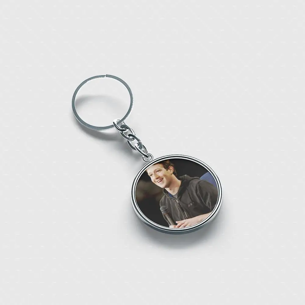 

Mark Zuckerberg Best personalized keychain Cute cool accessories custom keychains for men women kids