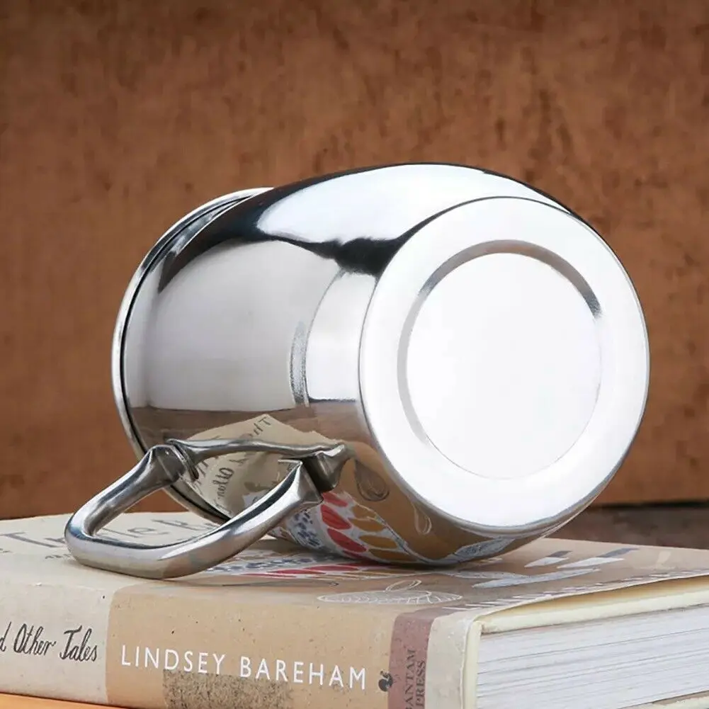 1000Ml Mug Coffee Tea Cup Mugs Stainless Steel liner Water Cup Ear ...