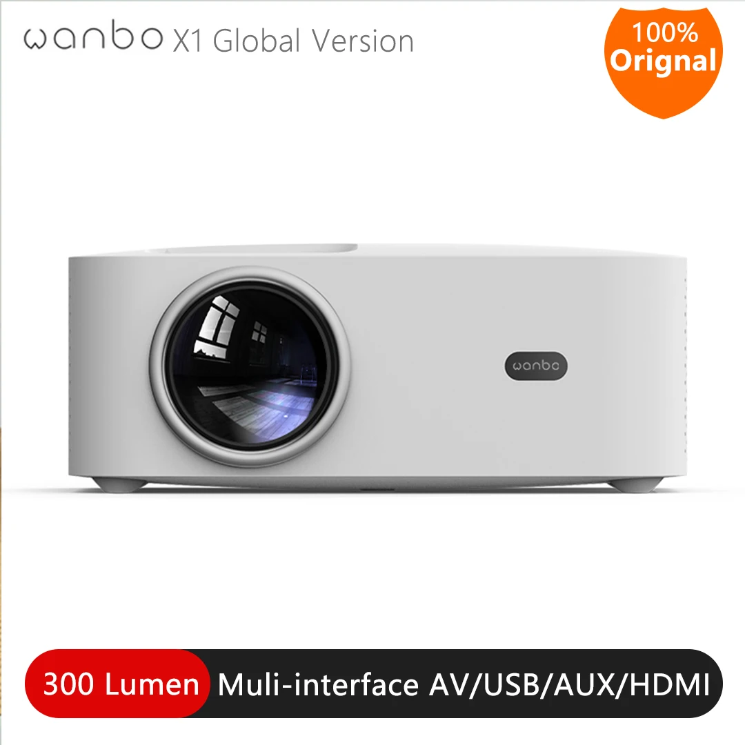 Global Version Wanbo X1 Projector OSD Wireless Projection Low Noise LED Portable Projector