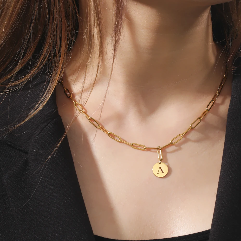 Цепочка-чокер женская из нержавеющей стали с буквами | Украшения и аксессуары