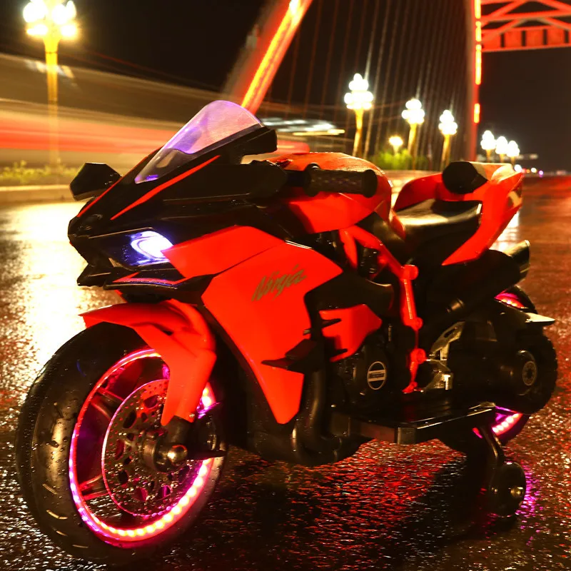 Yogohalo 2-9 Age 12V Children Drive Rechargable Electric Ride On Can Sit Double Kids Motorcycle With Led Light And Music 2 Yogohalo 2-9 Age 12V Children Drive Rechargable Electric Ride On Can Sit Double Kids Motorcycle With Led Light And Music 2