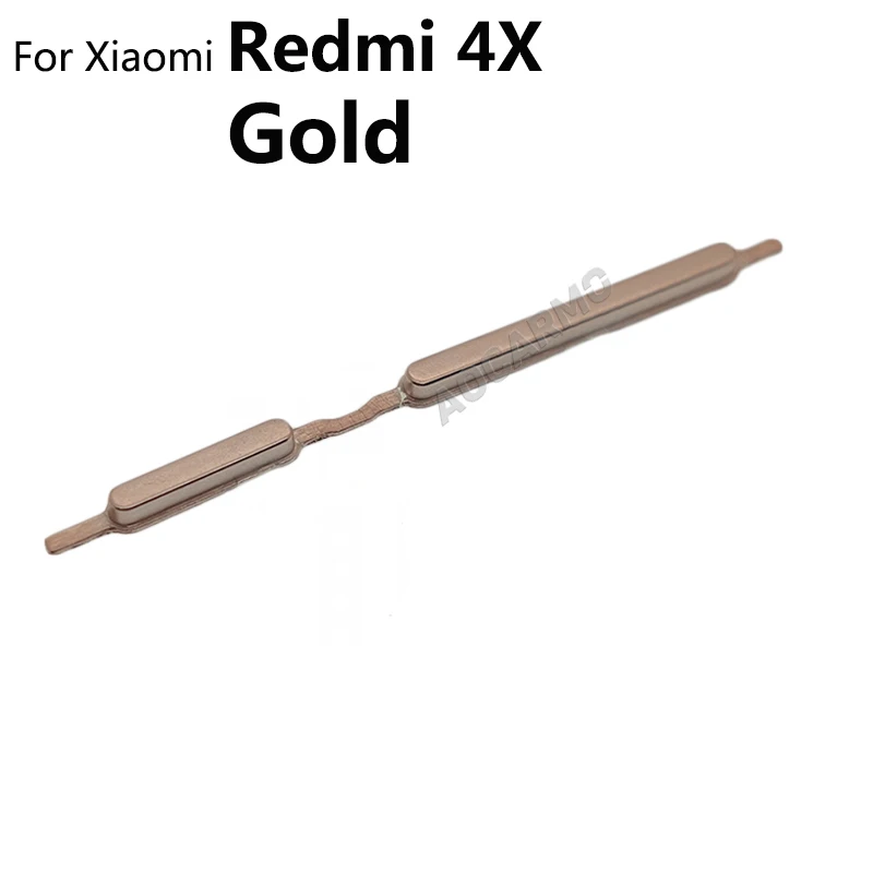 Aocarmo Volume Power ON OFF Volume Up Down Side Button Key For Xiaomi Redmi Note 4X 4x Replacement Part
