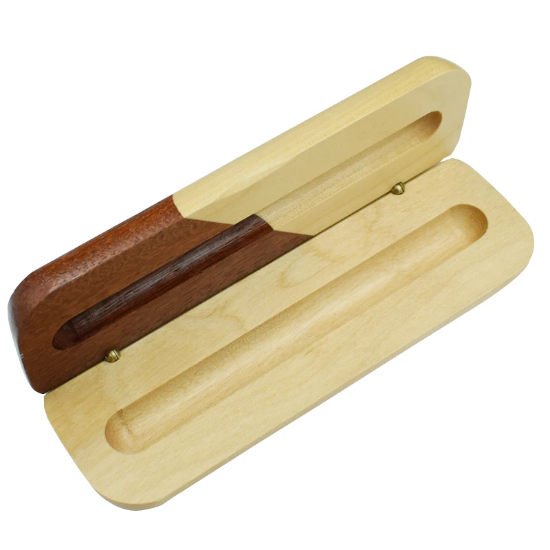 Wooden Pen Box Pencil Case For One From Nature Maple 2 Colors Wood Storage Office School Supplies Stationery | Канцтовары для офиса