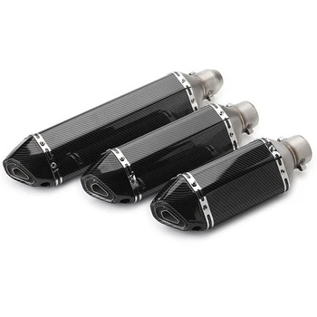 

Motorcycle Exhaust Muffler Pipe Slotted Escape Moto With db killer For Kawasaki KTM BMW ATV Z750 Z800 Z1000 NINJA250 CBR CRF230