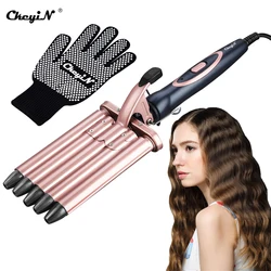 CkeyiN 5 Barrels Hair Curling Iron Professional  Nano Titanium Ceramic Hairstyle Irons Salon Hair Curler Waver Styling Tool Wand