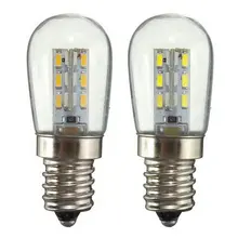 Ac220/ac110vled лампа E12 E14 Smd 24 Led высокая яркость стеклянный абажур Чистый теплый белый светильник для швейной машины Холодильник