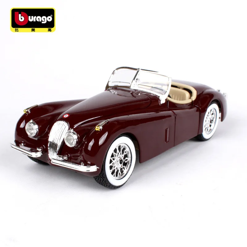 

Bburago 1:24 XK 120 retro simulation Racing Edition alloy car model simulation car decoration collection gift toy