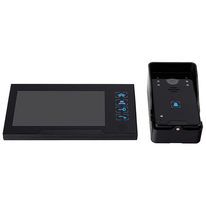 

AAY-7inch Home Doorbell Intercom Unlock Night-Vision Funtion Press Key Lcd Monitor For The House Security Coms Camera Video Door