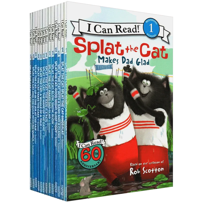 New 16 Books + 2 Audio Cd I Can Read! Splat The Cat Coloring Books For