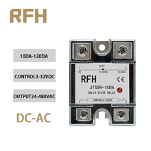 SSR-10DA à courant alternatif monophasé 25DA 40DA 60DA 80DA 100DA 120DA relais à semi-conducteurs