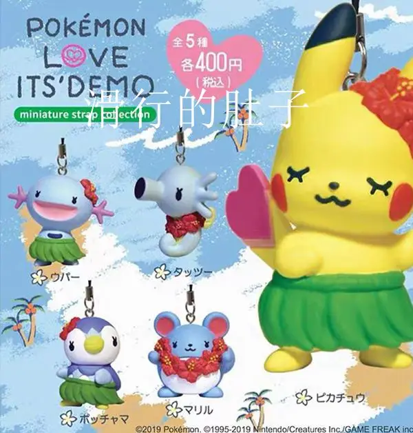 TAKARA TOMY POKEMON 3-5 см Horsea pikachu Piplup marill anime actie &amp toy Фигурки Модель игрушки для детей |