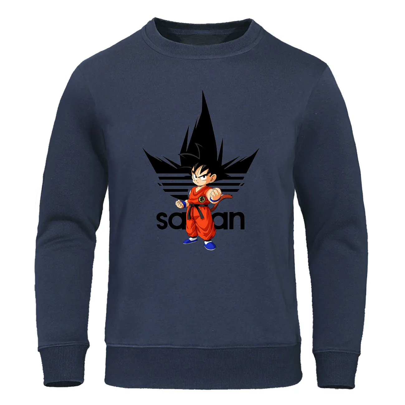 dark blue 6-1 Dragonball Z Dbz Son Goku Hoodies Japanese Anime Pullover Men Harajuku Hoody Casual Streetwear DragonBall Z Men's Sweatshirts - Цвет: dark blue 6-1